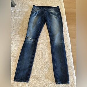 Bebe Distressed skinny Jean